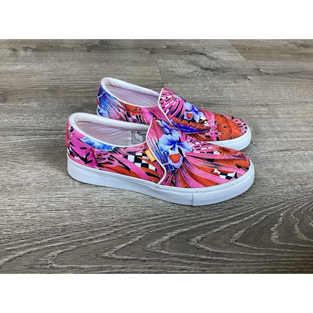 Nike Women's Court Royale Leser Floral Print Slip On Shoes CD7003-600 Size 7